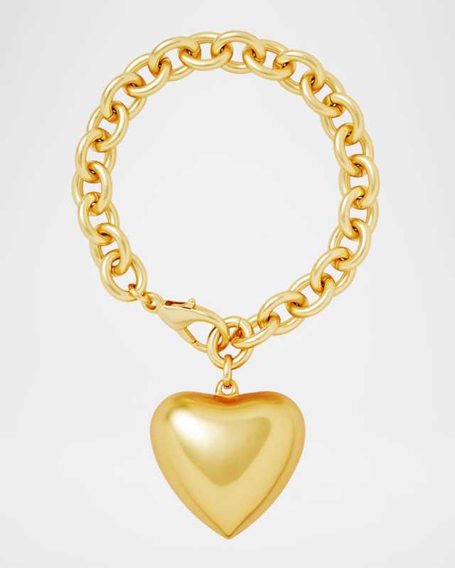 The Puffy Heart Gold Bracelet